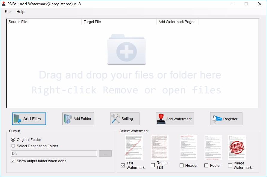 PDFdu Add Watermark下载,水印添加软件,图片水印,水印添加