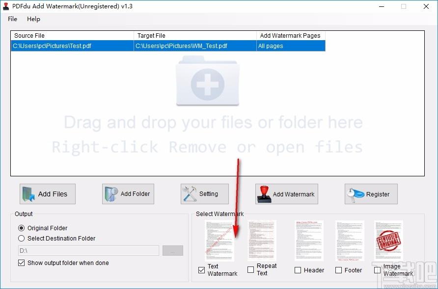 PDFdu Add Watermark下载,水印添加软件,图片水印,水印添加